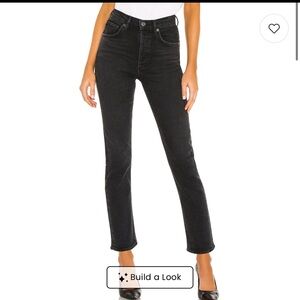 AGOLDE Riley High Rise Straight Crop Jean